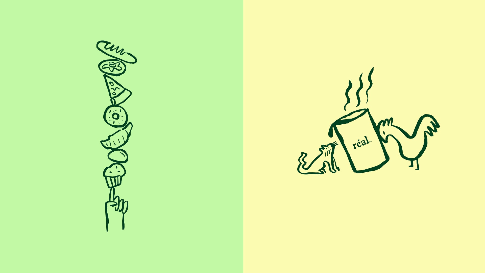 Illustration of the food concept Réal
