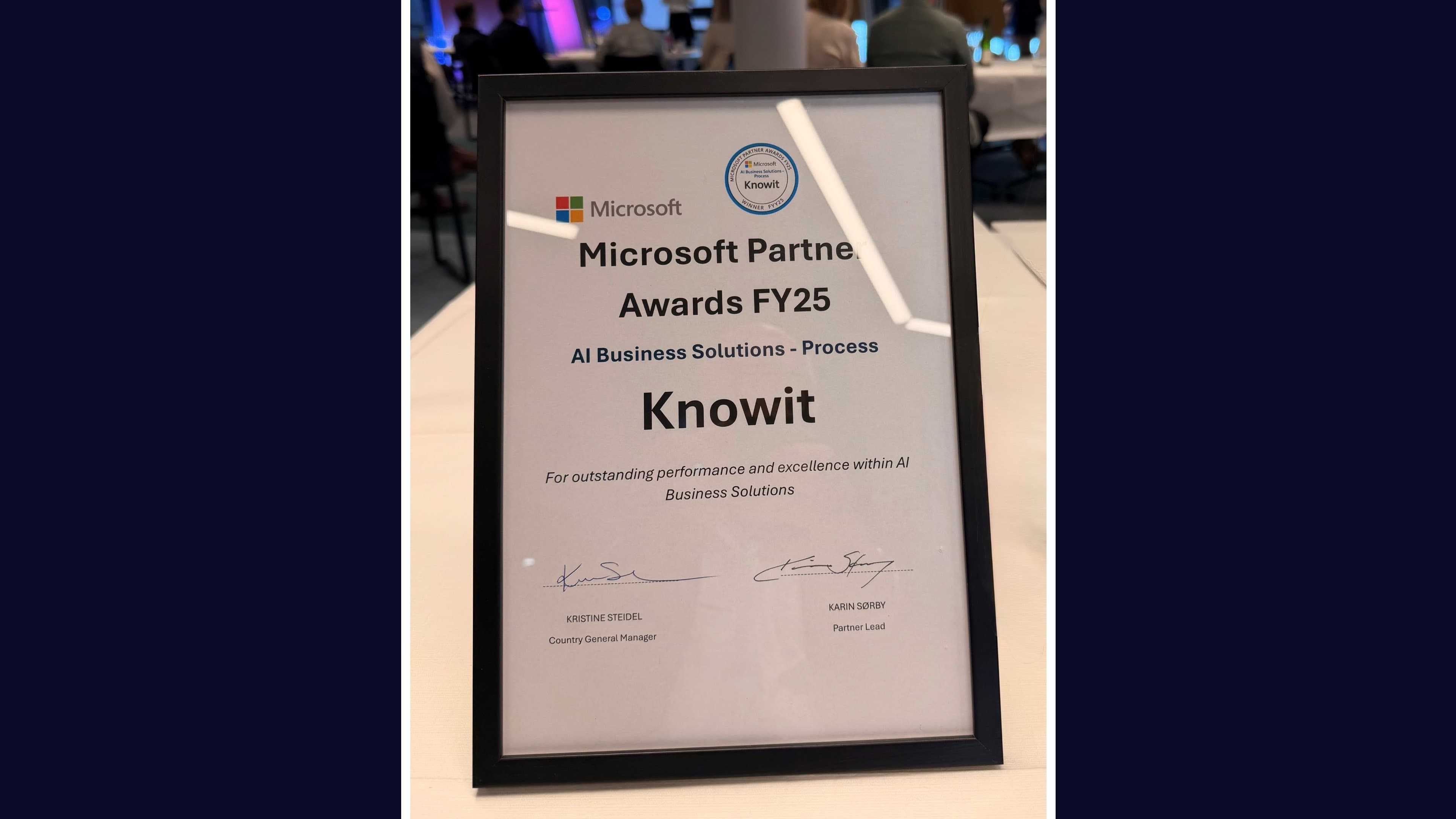 Microsoft Certificate of Recognition