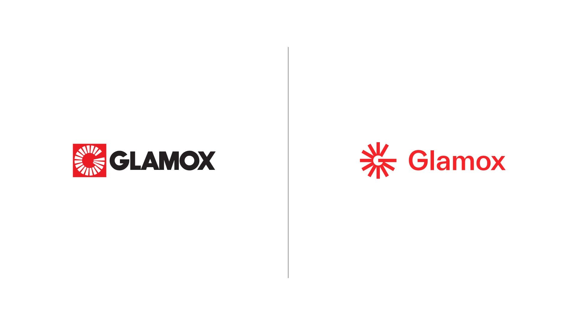 Old Glamox logotype and new logotype