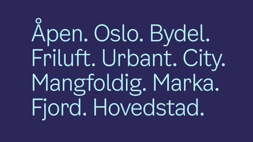 Oslo font